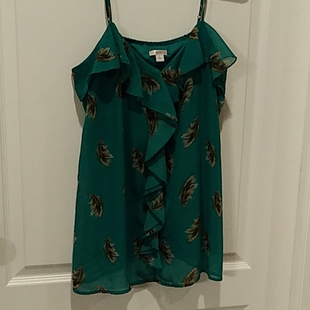 Target feather tank blouse